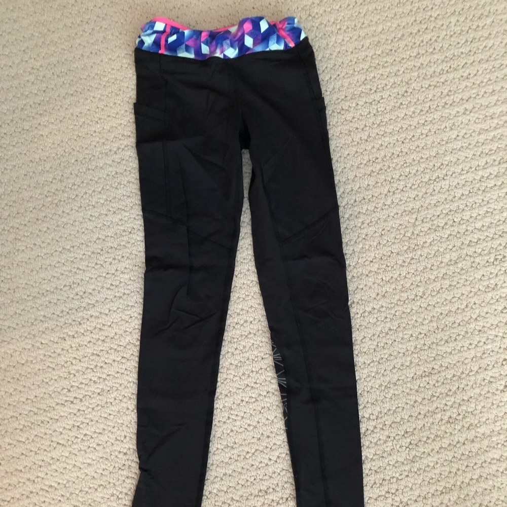 Black Ivivva Leggings with Pockets Size 10